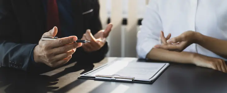 People speak about a document