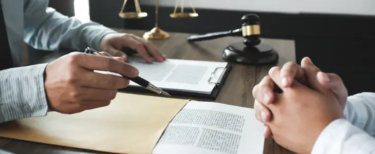 A man signs a will
