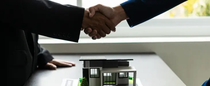 Men shake hands